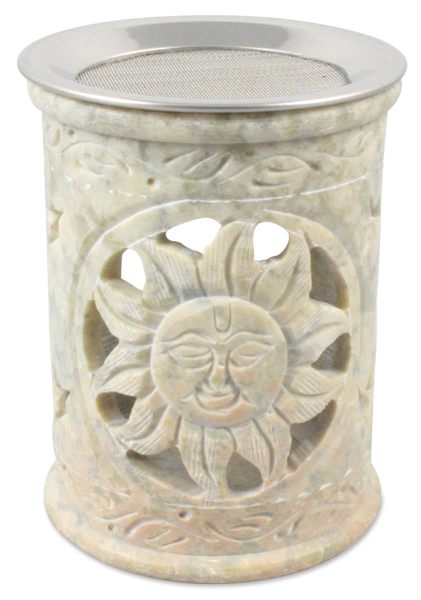 Speckstein-Stövchen "Sonne", Natur